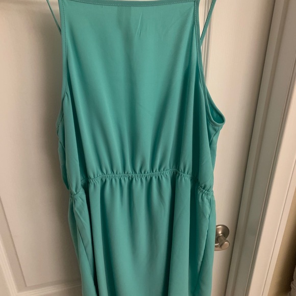 Turquoise Zip up Dress - Picture 5 of 5